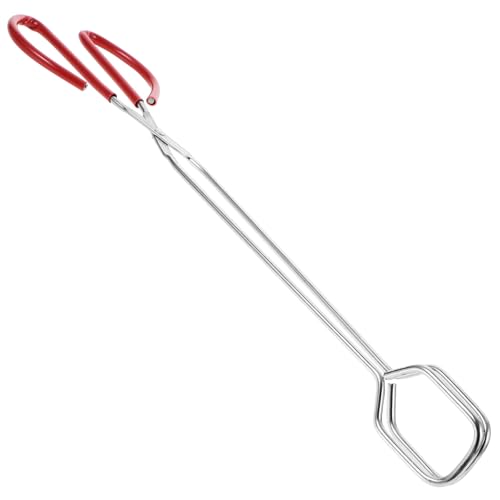 IWOWHERO Pinzas Largas de Acero Inoxidable para Barbacoa con Mango Antideslizante y Diseño Antitérmico Clip de Tijera Multipropósito para Cocina Buffet y Eventos al Aire