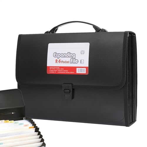 Carpeta de acordeón en expansión, organizador de documentos portátiles - Formas Calendars Planners Organizadores | Expansión de carteras de archivos, suministros de almacenamiento de oficinas, cal