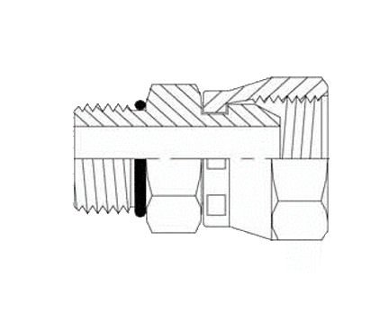 Exclusive Discount 60% Price Brennan Industries 6900-10-08-O Steel Straight Tube Fitting, 7/8"-14 SAE ORB x 1/2"-14 NPSM Thread, 5/8" Male O-Ring Boss x 5/8" Female NPTF Swivel