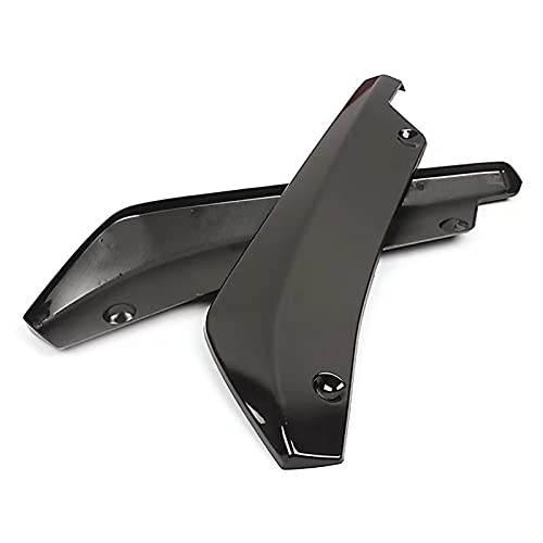 Jeseny 2 Pcs Car Rear Bumper Guard Diffuser Splitter Front Bumper Lip Body Kit Vehicle Blade Rear Shovel, Side Fender Skirt Lip Splitter Guard Protector Universal Size For Most Cars (Black) #TOP4