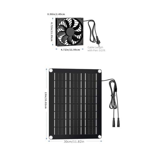Extractor solar doble de alta ventilación para regular la temperatura en zonas de acampada 4