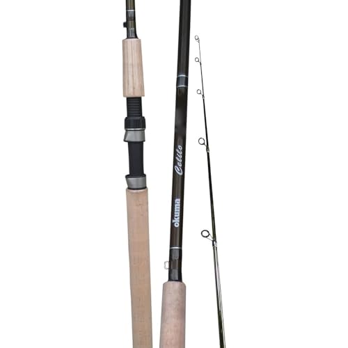 Canne à pêche au lancer en graphite télescopique pour saumon - 2