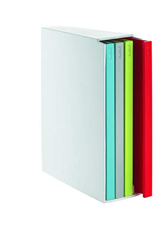 Guzzini Kitchen Active Design Set 4 Taglieri con Raccoglitore Cooking Book, Multicolore, 4 unità