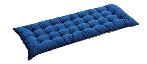 Coussin pour chaise à bascule en velours bleu pour détente jardin - 2