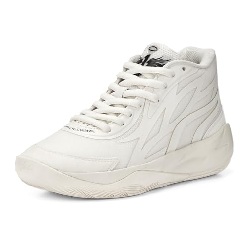 PUMA Kids Boys Mb.02 Whispers Basketball Sneakers Shoes - White - Size 6 M