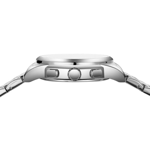 Image of NIBOSI Watches for Man Analog Quartz Classic Square Silver Minimalism Design Men Watches Stainless Steel Band Wrist Watch Day-Date Waterproof