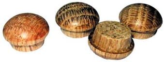 Wood Button For Screw Hole 1/2" Red Oak (Bag of 100)