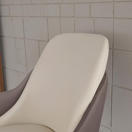Image of The Attic Nova Elite 6 Chair Dining Set,Light Brown & Cream,Titanium & Cream,180 Cms