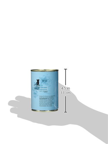 catz finefood N° 13 Hering & Shrimps Feinkost Katzenfutter nass, verfeinert mit Kürbis & Aloe Vera, 6 x 400g Dosen