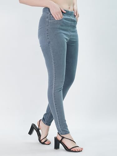 Image of Black Denim Fix Elastic Women Denim Jegging