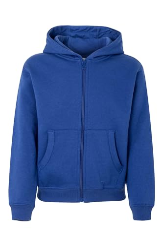 Mukua Byron Kids Sweat à capuche zippé pour enfant, Bleu roi, 12-14 ans