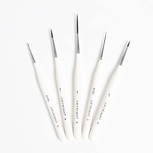 ArtRight Liner Paint Brush Set with 2nd Gen Seamless 5 Pcs Professional