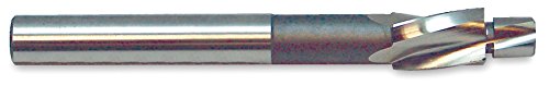 KEO 55206 Cobalt Steel Precision 3 Flutes Cap Screw Counterbore, Integral Pilot, Uncoated (Bright) Finish, 0.228