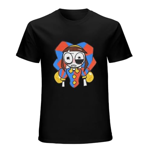 The-Amazing-Digital-Circus-Men-Women-S-T-Shirt-Pomni-and-Jax-Crazy-T-Shirt-Short Black XXL