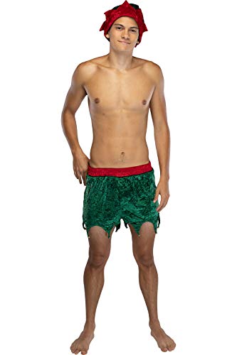 INTIMO Mens' Elf Boxer Shorts w/Hat Crushed Velvet Underwear2
