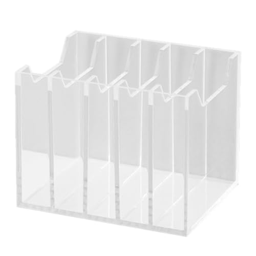 Cell Phone Storage Box, 5 x 4 x 4 5 Grid Cell Phone Box for Classroom, Thicken Acrylic Cell Phone Holder, Transparent Cell Phone Box for Office School Classroom Cell Phone Holder Classroom Cell Phon