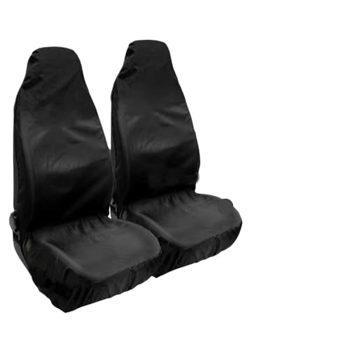 Housse de siège voiture anti-salissure et résistante en polyester noir pour tout l'intérieur