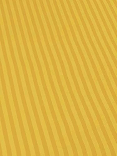 KISHORI FABS 210 TC Glace Cotton Plain Stripe Single Bedsheet with One Pillow Cover for Home Hotel (60X90) Inch (Yellow) 2