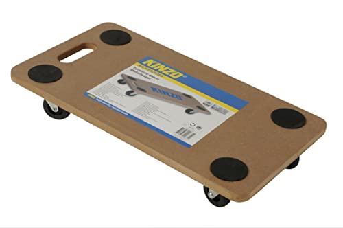Kinzo 29631 - Plataforma Rodante para Desplazar Muebles (hasta 150 kg), Marrón Cover