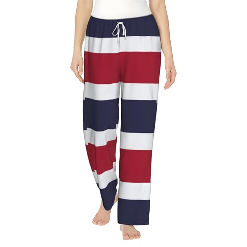 Pantalon de pyjama imprimé Thaïlande grande taille pour femme avec poches