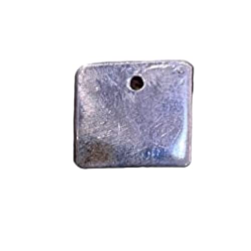 SJ SHUBHAM JEWELLERS925 Pure Solid Silver Square Piece (Chokor) Pendant/Chokor for Astrology (Small Hole)