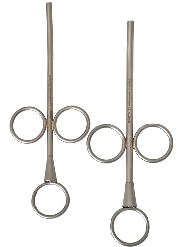 2 Pack | Bone Grafting Syringe 4.5mm + 5mm Curved | Dental Bone Graft Syringe | German Stainless CE