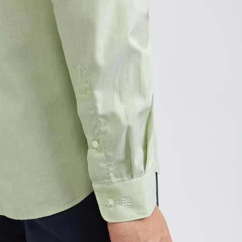 Image of Raymond Men Slim Fit Solid Pattern Pure Cotton Semi Cutaway Collar Full Sleeve Formal Shirt