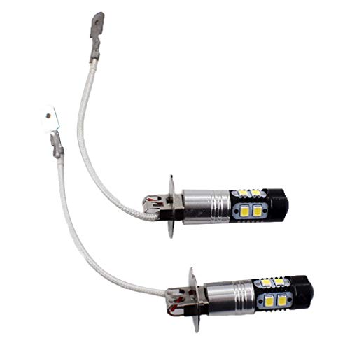 H3 Led Fog Lights Bulbs Extremely Bright H3 Led Bulbs 6000K Xenon White Led H3 Bulb High Power 50W H3 12V Led Bulbs For Fog Light Lamps Replacement For Cars, Trucks, Motorcycles Pack Of 2 #TOP1