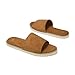 SoleilSandal Summer Men Sandals for Suede, Comfortable Flats with Memory Foam Insole, EVA Outsole Non-Slip Casual Fashion I-Slides zjc-51-Coffee-10-43