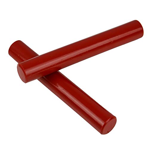 A-Star Red Wood Claves, 20cm - 2Pcs/Pair - Handheld Rhythm Sticks, Wooden Percussion Instrument