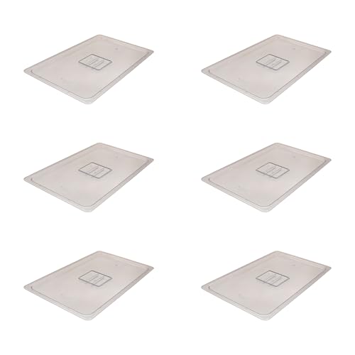 AcMax 6 tapas de policarbonato GN 1/1 para gastronorm, recipiente para gastronorm, de plástico