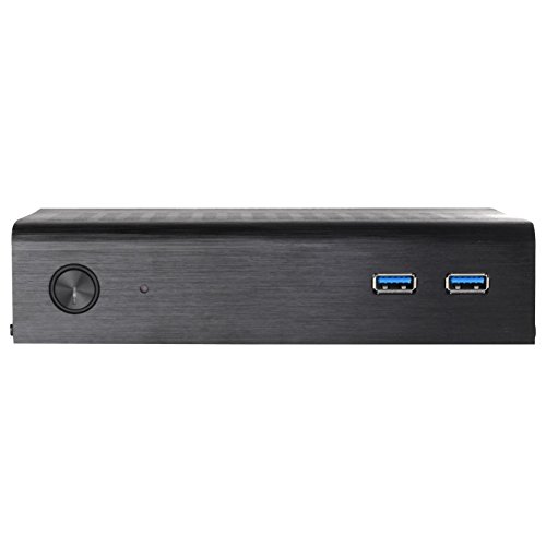 SilverStone SST-PT13B-USB3.0 Puertos USB 3.0 x2 Compatible Thin Mini-ITX, Súper pequeño de 1.4 litros, incluye soporte vertical, compatible con estándar de montaje VESA miniatura 3