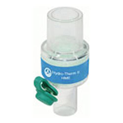 Intersurgical 1855000 Hydro-Therm Heat and Moisture Exchangers Breathing Filter with Luer Port, 15M-22M/15F, Pack of 20