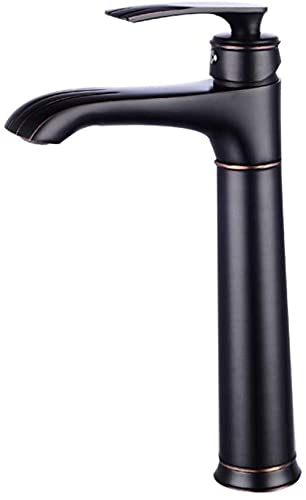 Robinet d'évier de cuisine mitigeur laiton noir poignée unique eau chaude et froide basinxer - 2