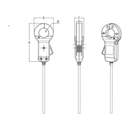 Transformateur de courant fendu 400A 5V QXDL3 contre les arrêts d'installation - 6