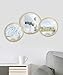 Umbra Infinity Picture Frame, Unique Circular Display for Desk or Wall, Floats 4x6 Photo, Brass, 4 x 6