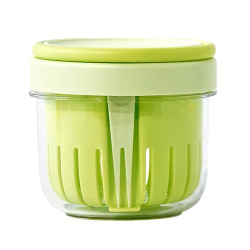 de conservación de frutas genérica para viaje | 650 ml Contenedor de ensalada de fresas para llevar – Vaso Colador refrescante para bayas de picnic senderismo y oficina