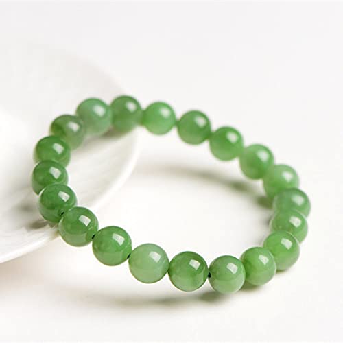 Bracelet de jaspe vert, perles rondes de qualité supérieure pour elle et lui