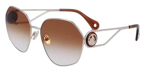 Lanvin LNV127S Lunettes de Soleil Dorées Chics et Élégantes