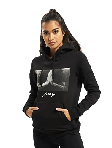 Mister Tee Sudadera con Capucha para Mujer, Negro, L