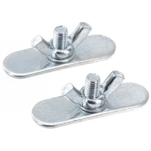 Tornillos en forma de mariposa para kit de sellado de aire acondicionado portátil, kit de ventilación deslizante de acero inoxidable, juego de 2 unidades