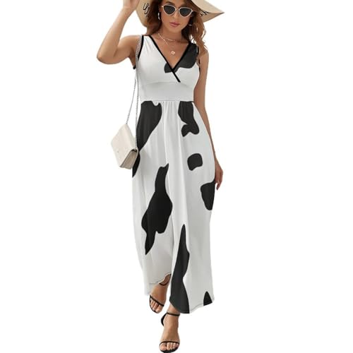 Robe femme imprimé modèle de lait simple longue et fluide pour l'été