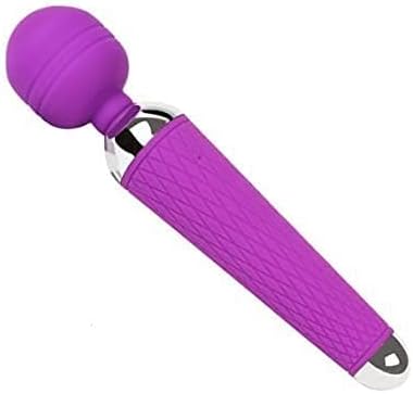 Mini Wand Massager Water Resistant 10Powerful Multi-Speed Cordlssaess [USB Rechargeable] Massager Magic Body Cellulite Foot Neck Back Head Handheld Portable Muscle Sport Recovery (Purple)