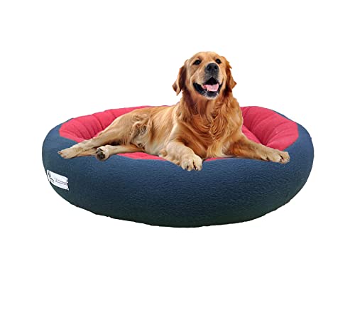 Image of Premium Small Size Dog Bed for Small Dogs and Puppies Anti Skid Bottom Washable Orthopedic Dog /cat Beds Blue /Red