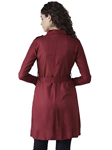 Image of Style Quotient Women's Rayon Mid-Thigh Jacket