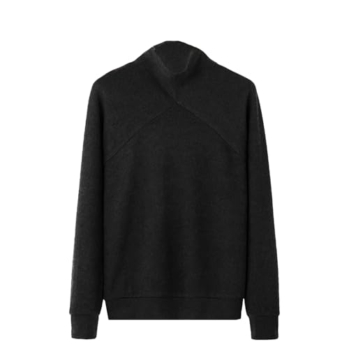 Men's Winter Turtleneck Solid Color Wool Pullover Long Sleeve Street Fashion Casual Sweater