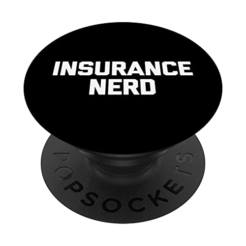 Insurance Nerd: agente de seguros divertido, buen corredor de seguros PopSockets PopGrip...