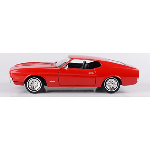 1971 Ford Mustang Sportsroof rojo 1:24 a escala miniatura 2