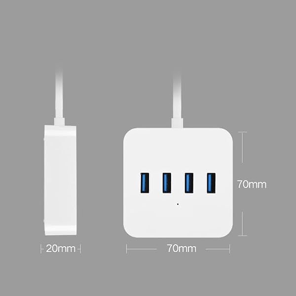 WODHAZNC Hub Computer Splitter High-Speed SSD Multi-Function 4-Port Expander - 5