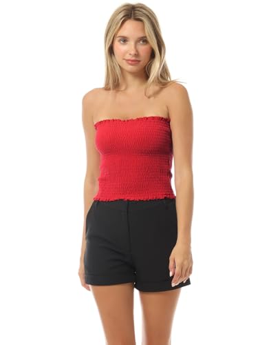 Haut d'été décontracté lot de 3 tops froncés double couche avec soutien-gorge